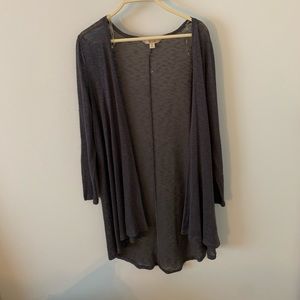 Soft Grey Knit Cardigan